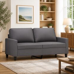Affordable and Practical 2-Seater Sofa in Grey