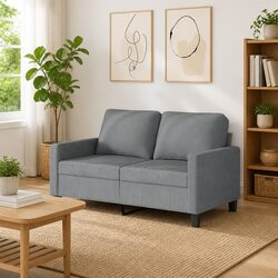 Comfortable Grey 2-Seater Sofa for Everyday Use