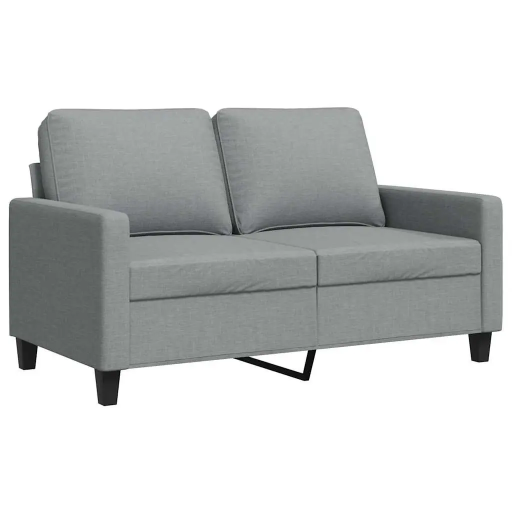 2-Seater Sofa Grey Fabric 120cm Lounge Couch