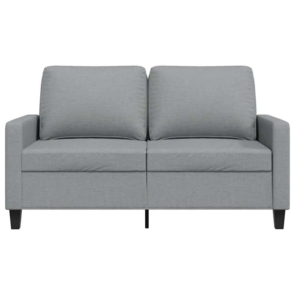 2-Seater Sofa Grey Fabric 120cm Lounge Couch