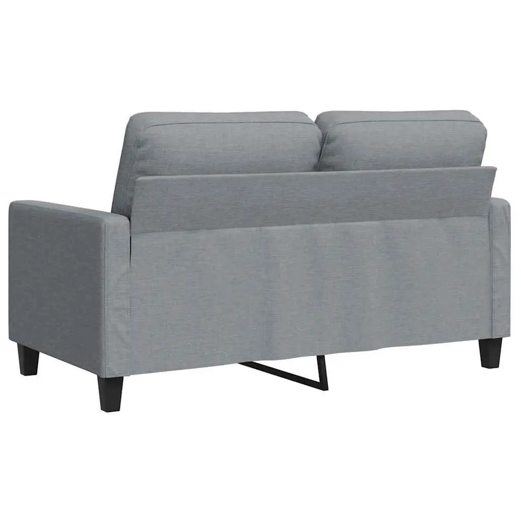 2-Seater Sofa Grey Fabric 120cm Lounge Couch