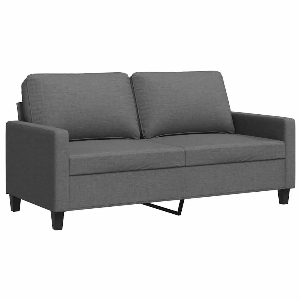 2-Seater Sofa Dark Grey 140cm Lounge Couch
