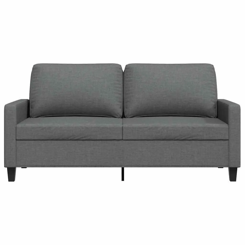 2-Seater Sofa Dark Grey 140cm Lounge Couch