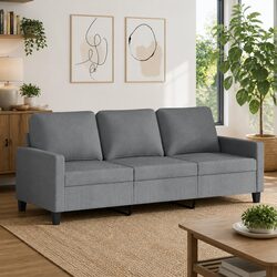 Reliable Grey 3-Seater Sofa for Comfort and Style