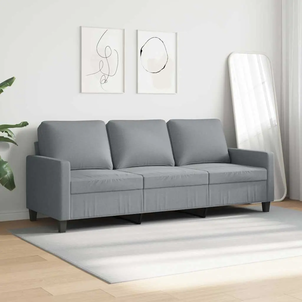 Grey 3-Seater Sofa for Comfort and Style