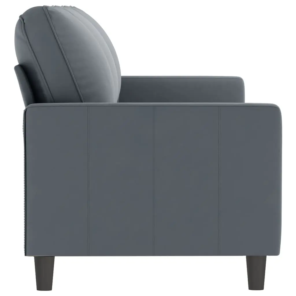3-Seater Sofa Modern Living Room Couch 180cm Grey Velvet