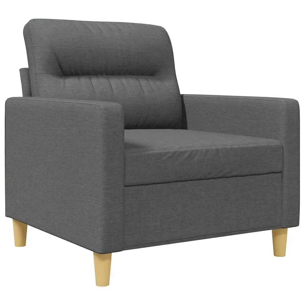 Sofa Chair Relaxation 60cm Grey Fabric Armchair