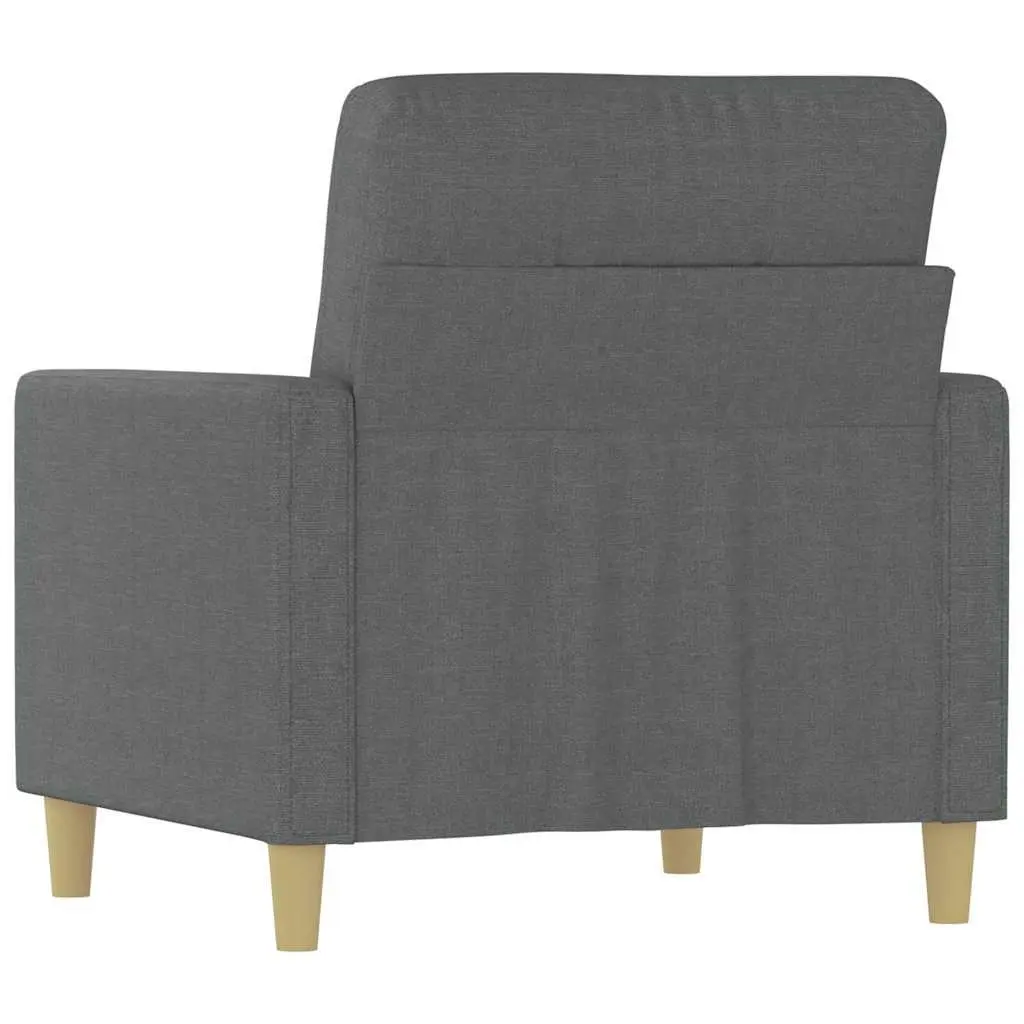 Sofa Chair Relaxation 60cm Grey Fabric Armchair