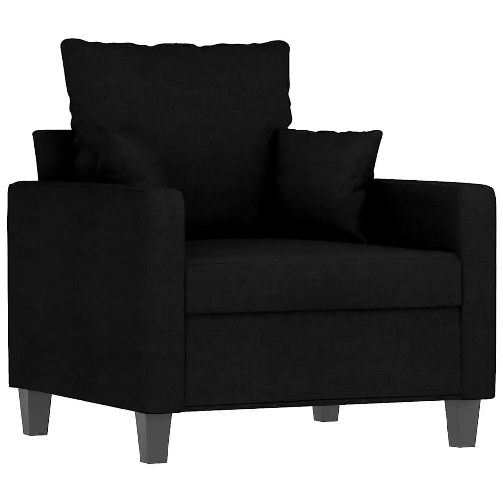 Fabric Sofa Chair Lounge Seat 60cm Black
