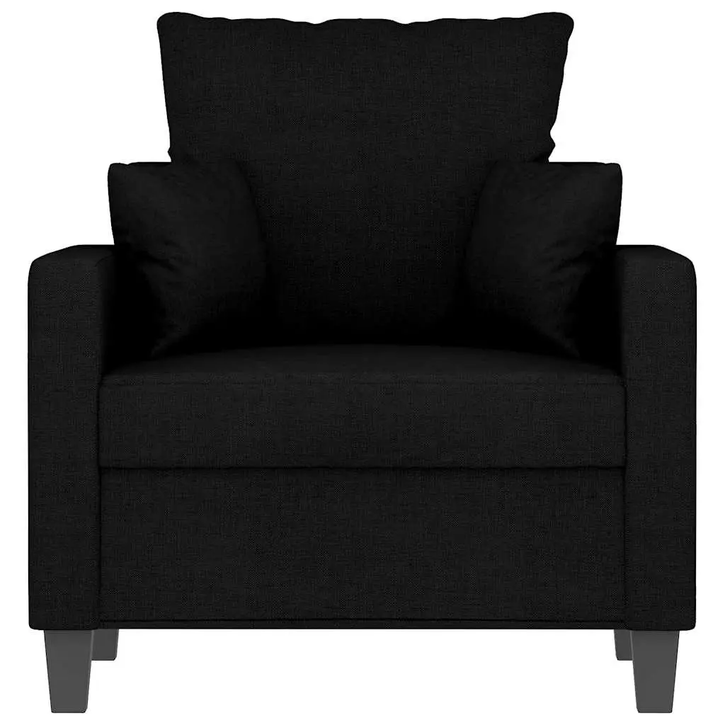 Fabric Sofa Chair Lounge Seat 60cm Black
