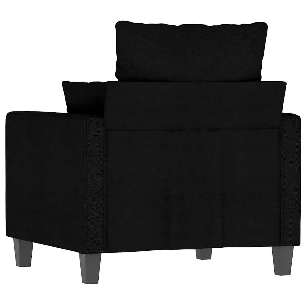 Fabric Sofa Chair Lounge Seat 60cm Black