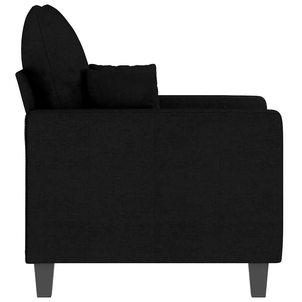 Fabric Sofa Chair Lounge Seat 60cm Black