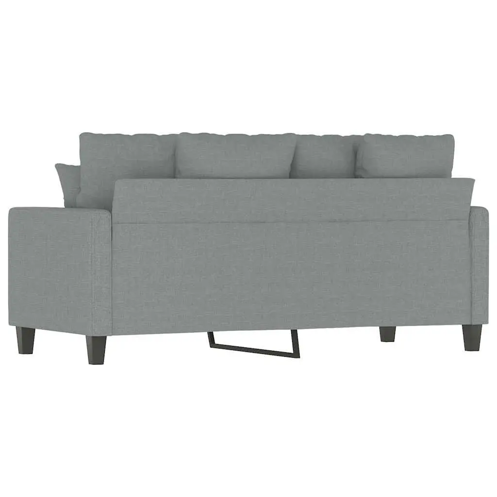 Grey Fabric 2-Seater Sofa