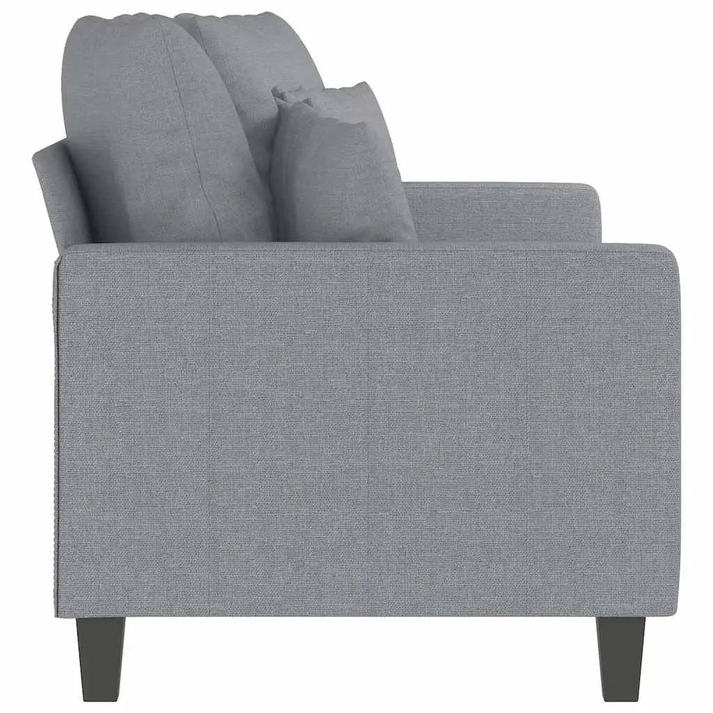 Grey Fabric 2-Seater Sofa