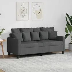 Comfortable and Reliable Grey 2-Seater Sofa, 140cm