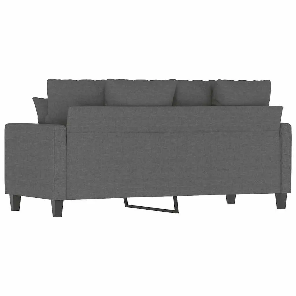 2-Seater Sofa Grey 140cm Modern Fabric Lounge Couch