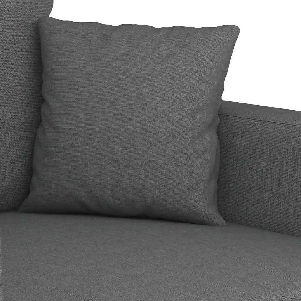 2-Seater Sofa Grey 140cm Modern Fabric Lounge Couch