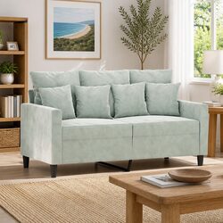 Comfortable and Stylish Grey Velvet Sofa for Your Living Room