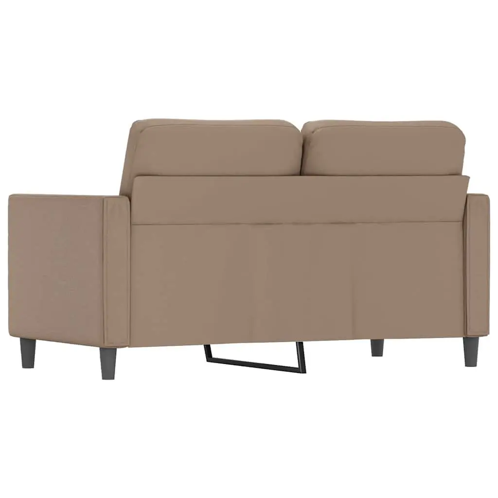 Brown Faux Leather 2-Seater Sofa for Comfort
