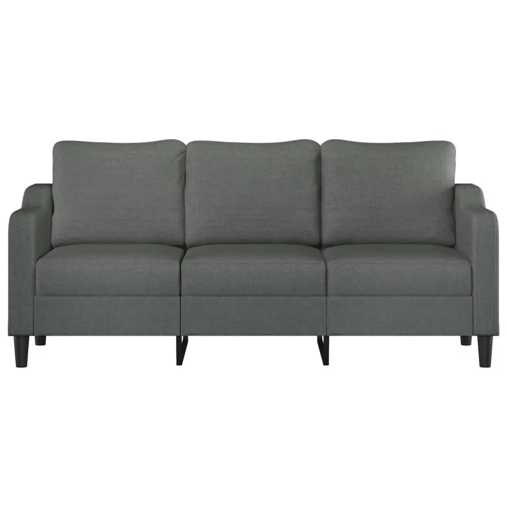 3-Seater Sofa Grey 180cm Fabric Couch Living Room Furniture