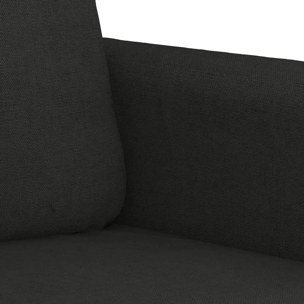 Black Fabric Sofa Chair 60cm Modern Living Room Armchair Lounge Seat