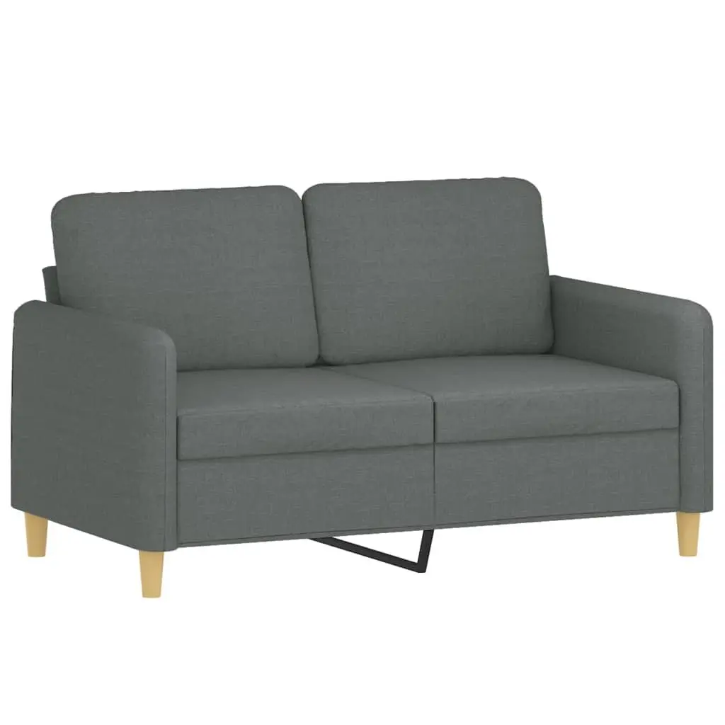 2-Seater Sofa Grey 120cm Fabric Living Room Couch Modern