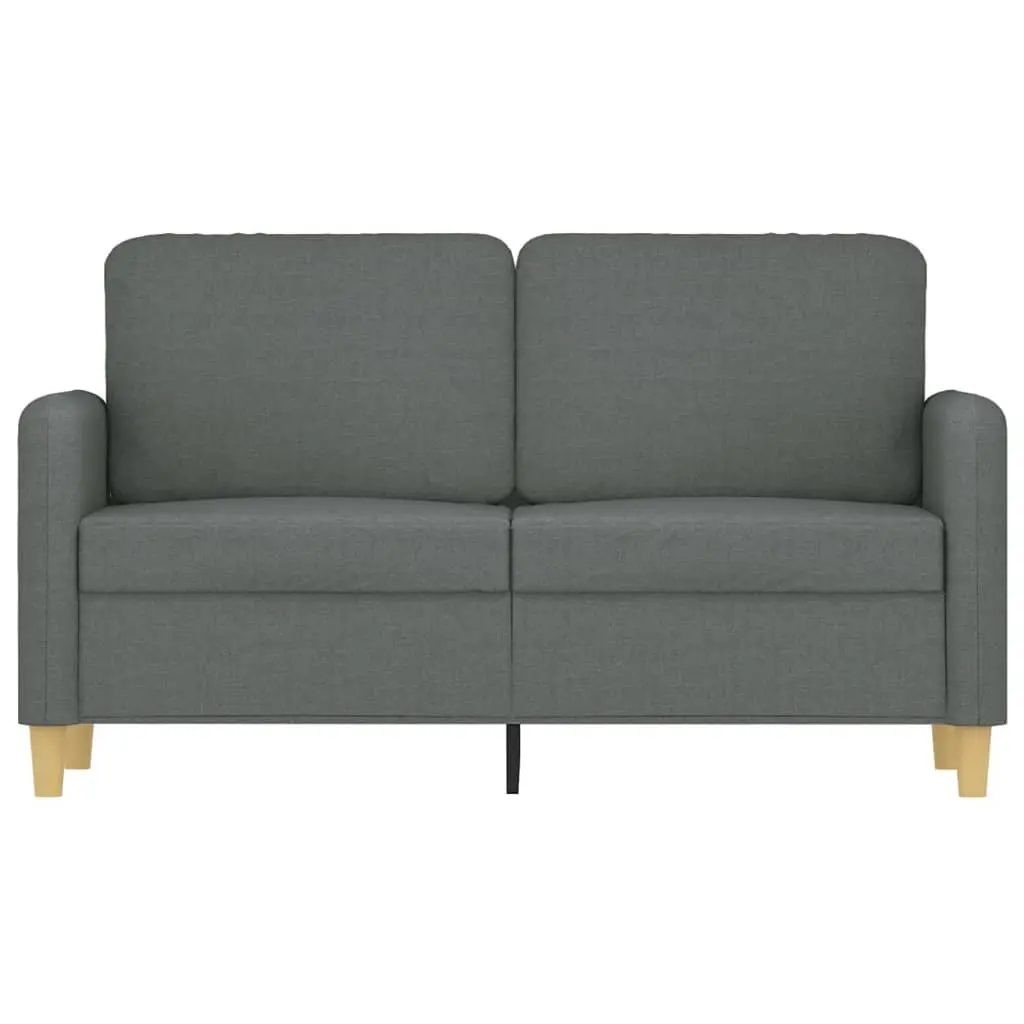 2-Seater Sofa Grey 120cm Fabric Living Room Couch Modern