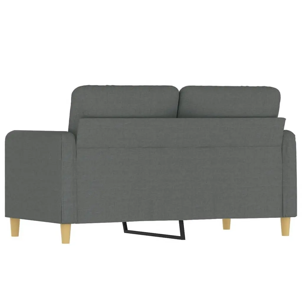 2-Seater Sofa Grey 120cm Fabric Living Room Couch Modern