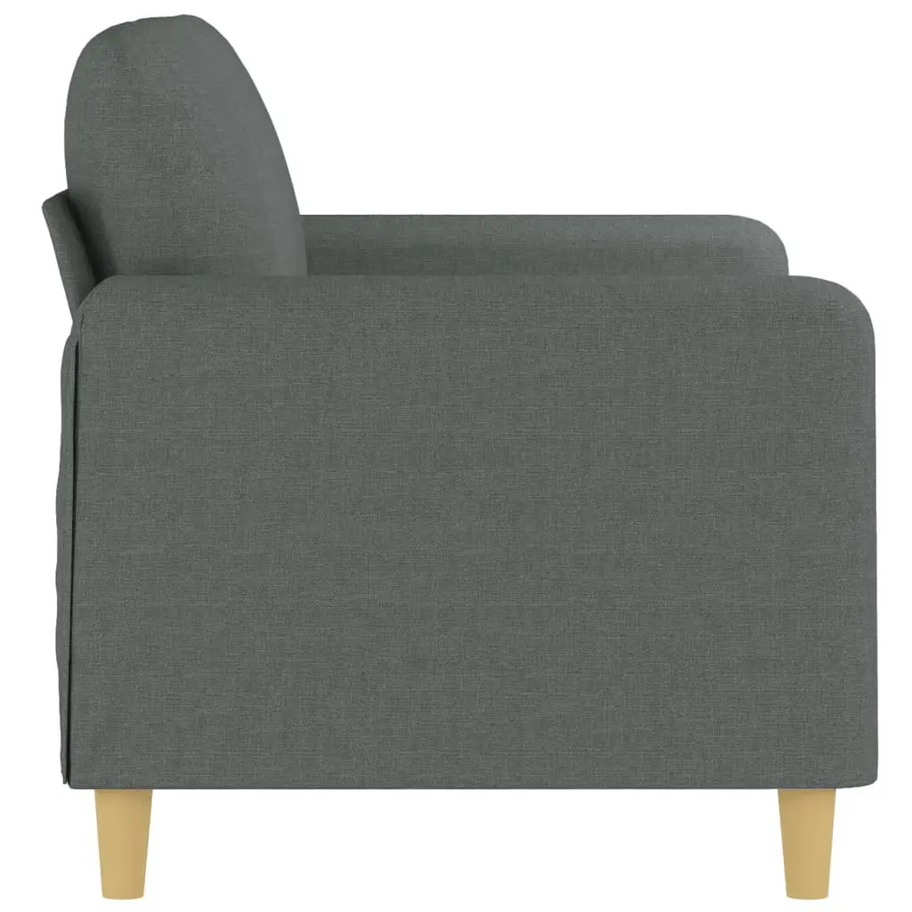 2-Seater Sofa Grey 120cm Fabric Living Room Couch Modern