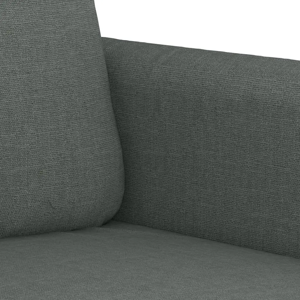 3-Seater Sofa Grey Fabric 180cm Living Room Couch