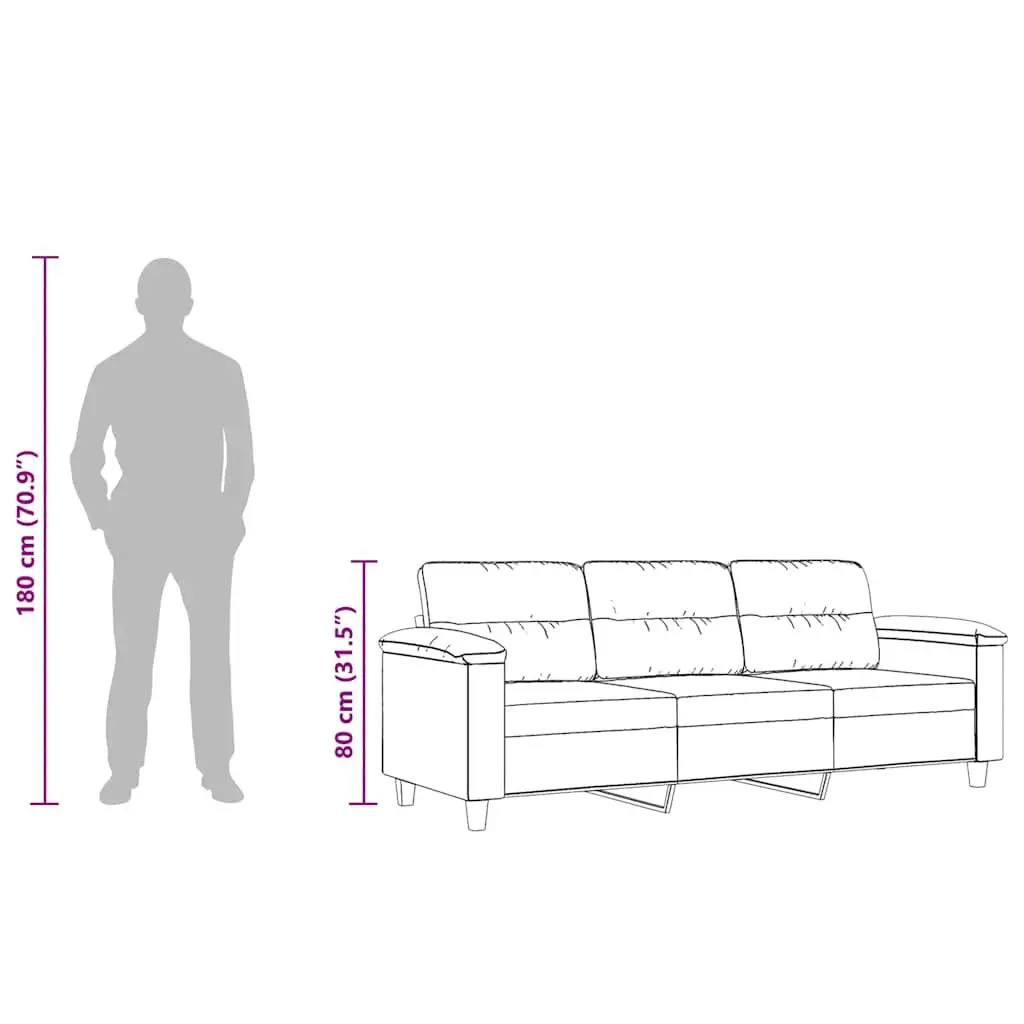 3-Seater Sofa in Grey