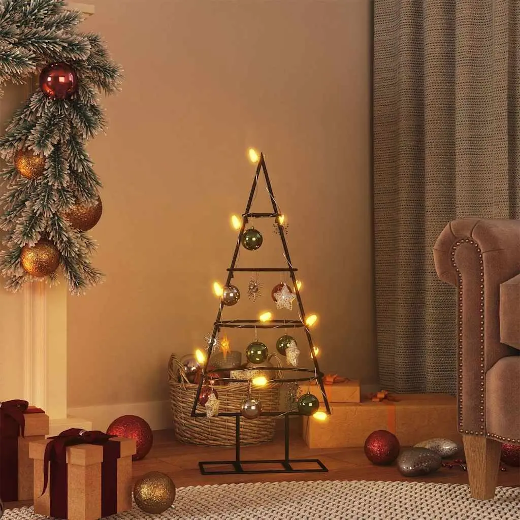 Black Metal Christmas Tree Frame 60cm