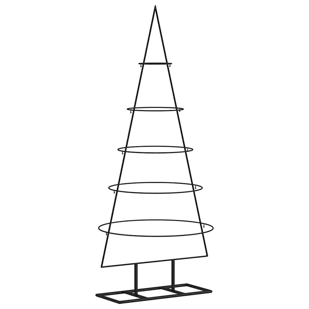 Black Metal Christmas Tree Frame, 125cm Height