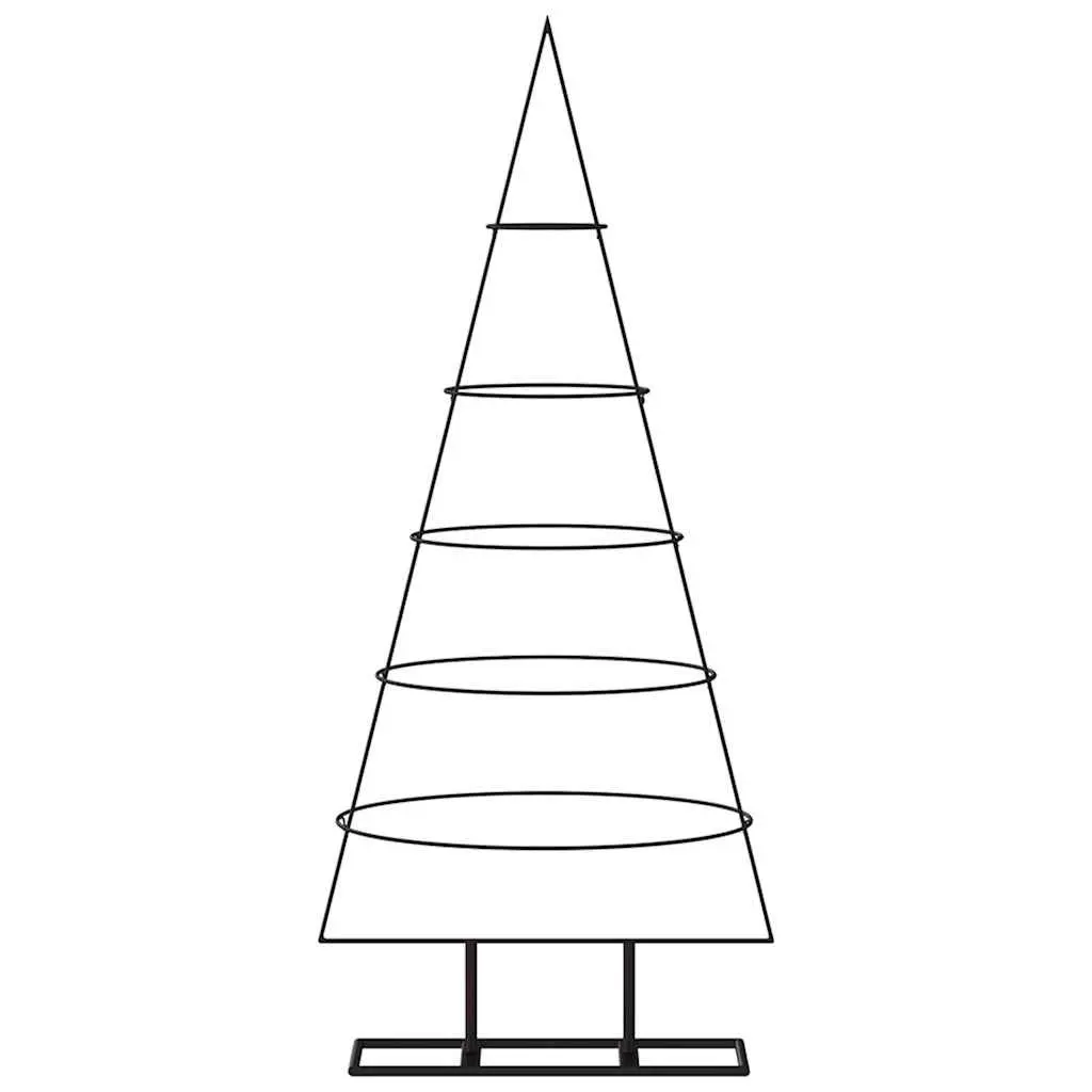 Black Metal Christmas Tree Frame, 125cm Height