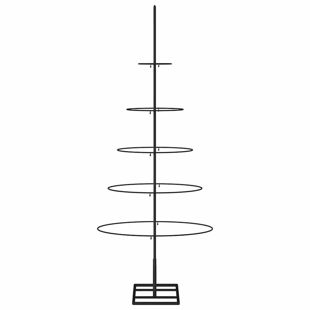 Black Metal Christmas Tree Frame, 125cm Height