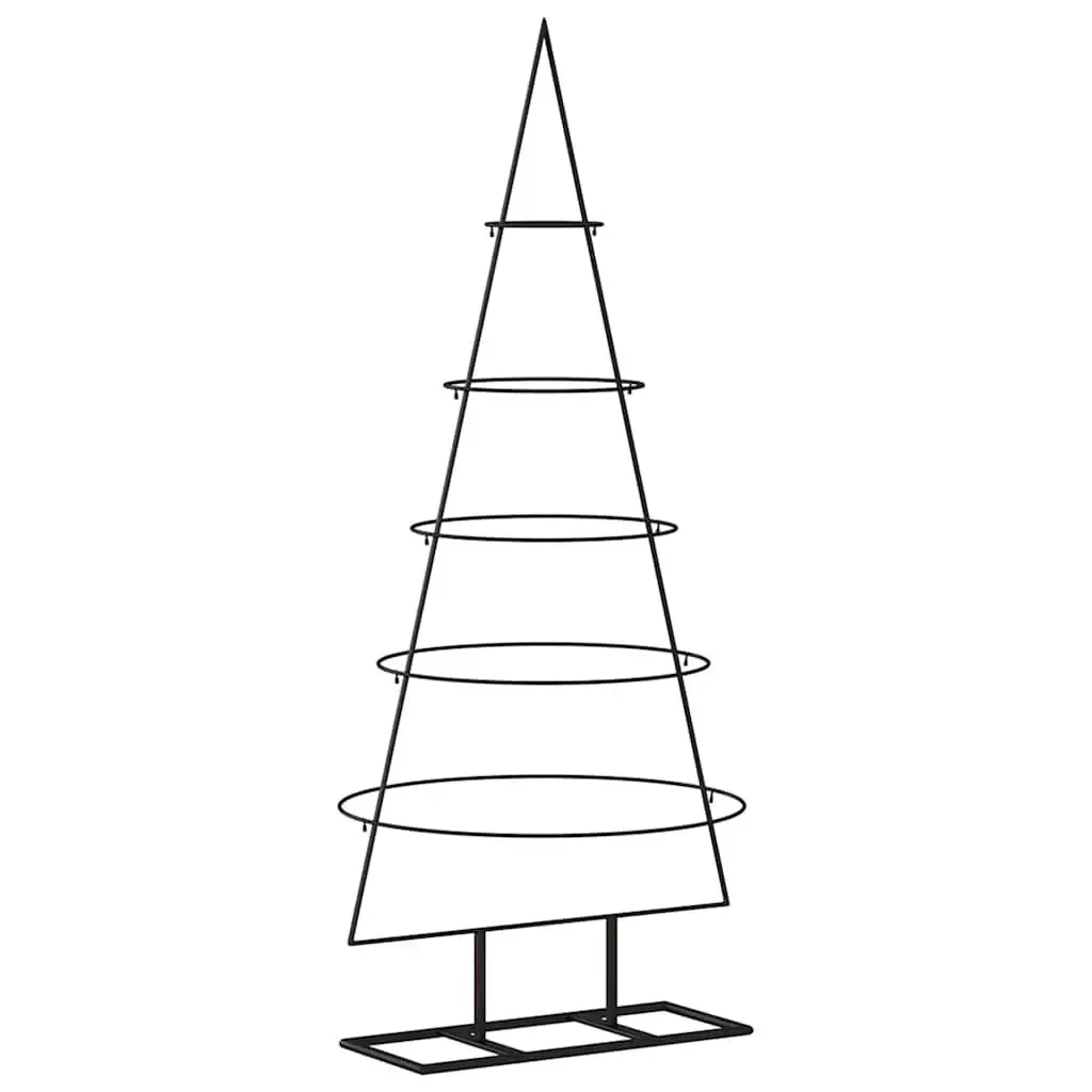 Black Metal Christmas Tree Frame, 125cm Height