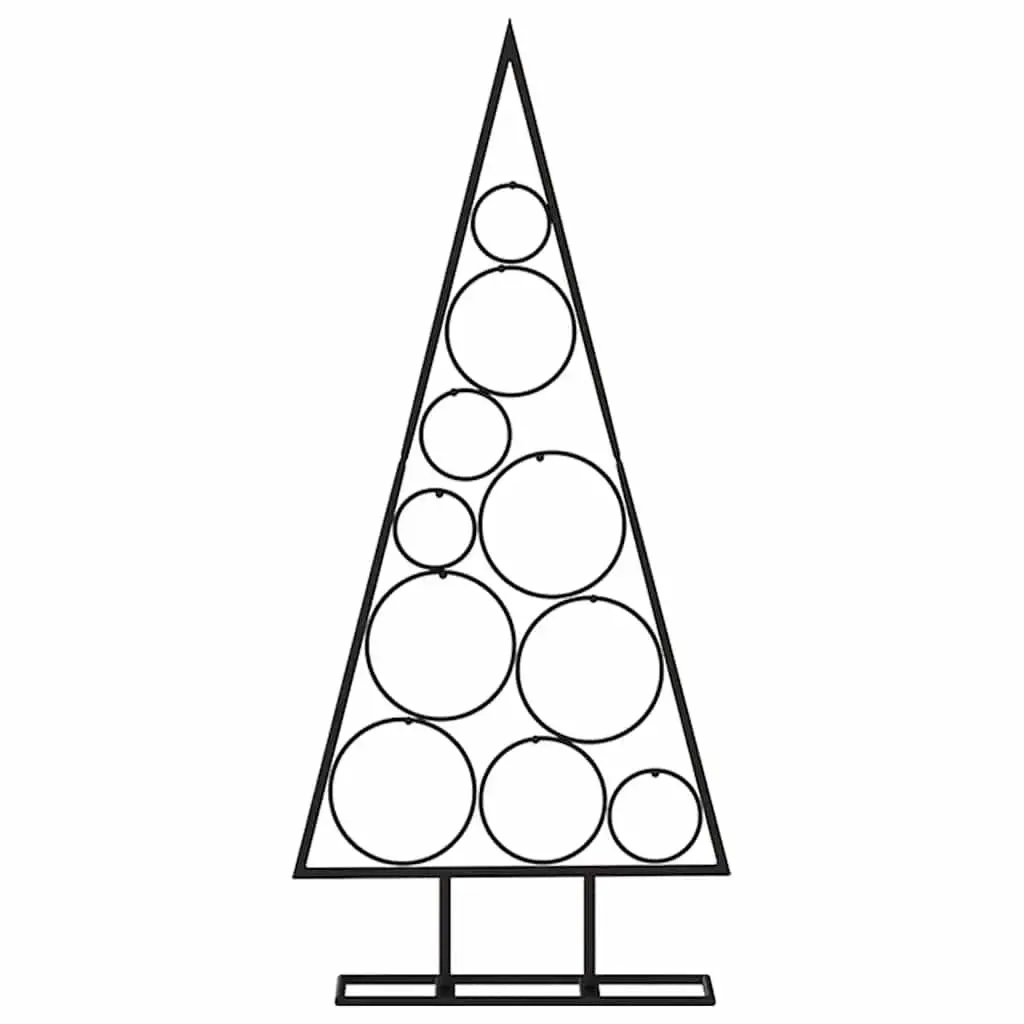 Black Metal Frame Christmas Tree 90cm DIY Modern Holiday Home Decoration