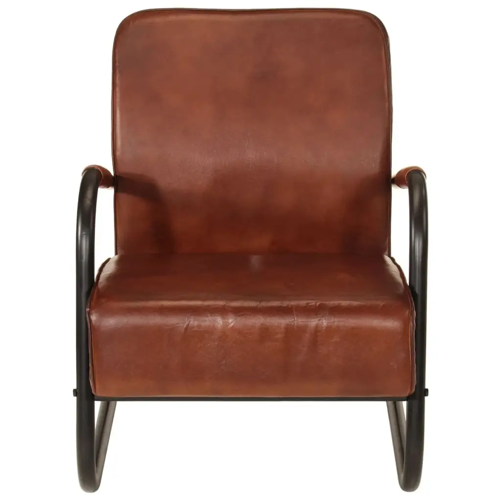 Brown Leather Sofa Chair for Relaxation