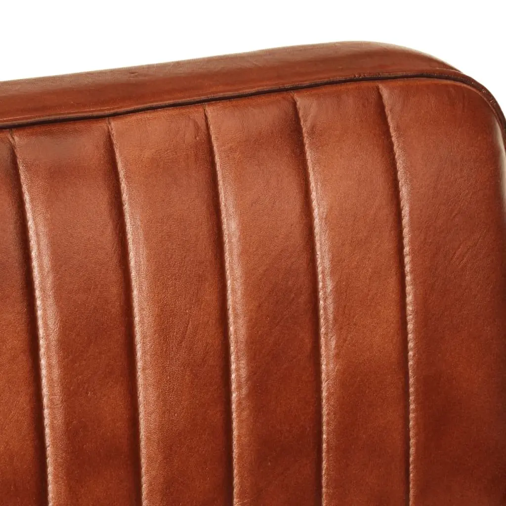 Sofa Chair Brown Leather Lounge Seating Armchair