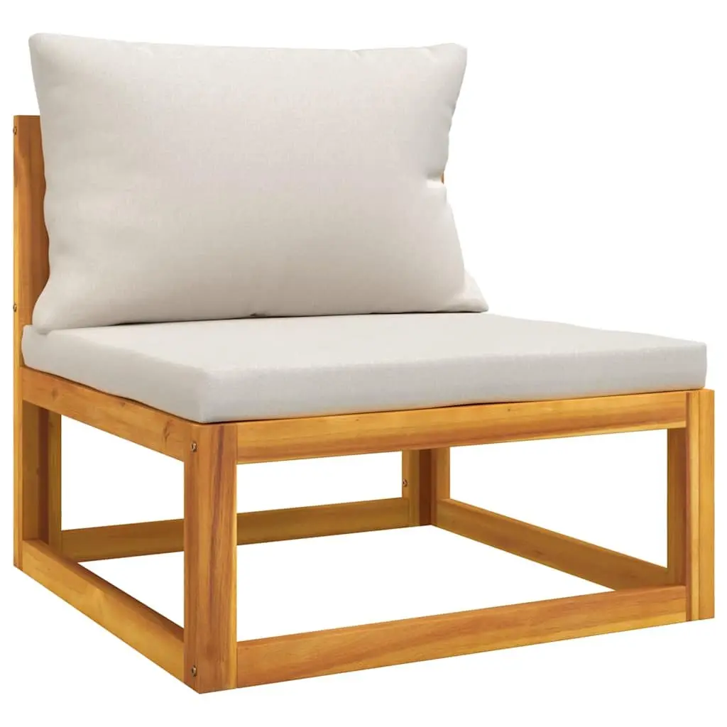Outdoor Sectional Sofa Set with Coffee Table Cushions Grey Garden Lounge