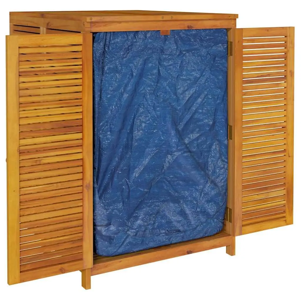 Garden Storage Box 70x87x104 cm Solid Acacia Wood Outdoor Furniture Brown