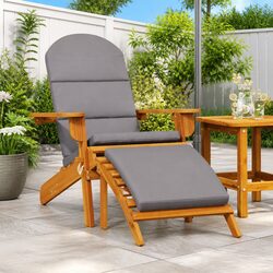 Comfortable and Practical Wooden Adirondack Chair