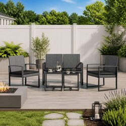 Comfortable and Durable 5 Piece Garden Dining Set