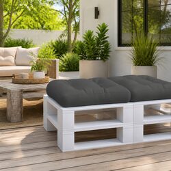 Comfortable Black Pallet Cushion 60x60x12 cm, Great Value