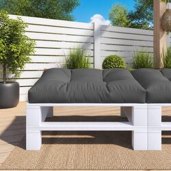 Comfortable Anthracite Pallet Cushion 80x80x12 cm for Any Setting