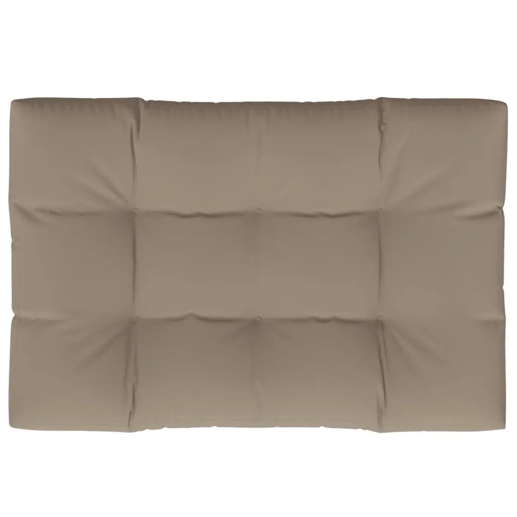 Pallet Cushion Outdoor Garden Sofa Seat Pad 120x80x12 cm Taupe