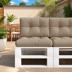 Reliable Pallet Cushions Set - Taupe for Comfort