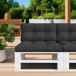 Comfortable Black Pallet Cushions 2 pcs - Value Pack