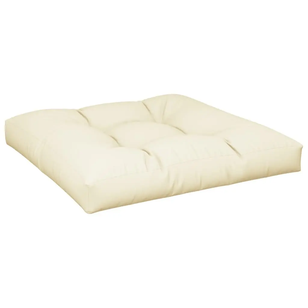 Pallet Cushions 2 pcs Cream Outdoor Garden Sofa Seat Pads Soft Comfortable