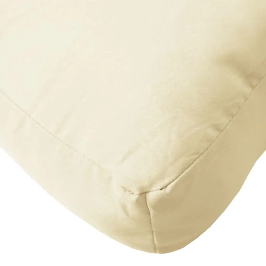 Pallet Cushions 2 pcs Cream Outdoor Garden Sofa Seat Pads Soft Comfortable